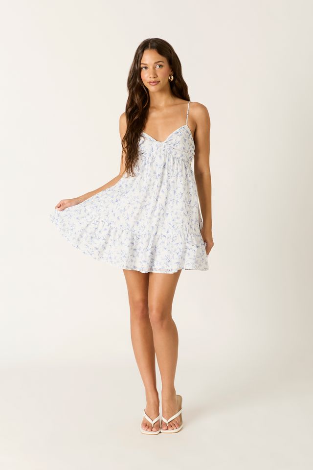 Floral Print Babydoll Dress – Cotton Candy LA