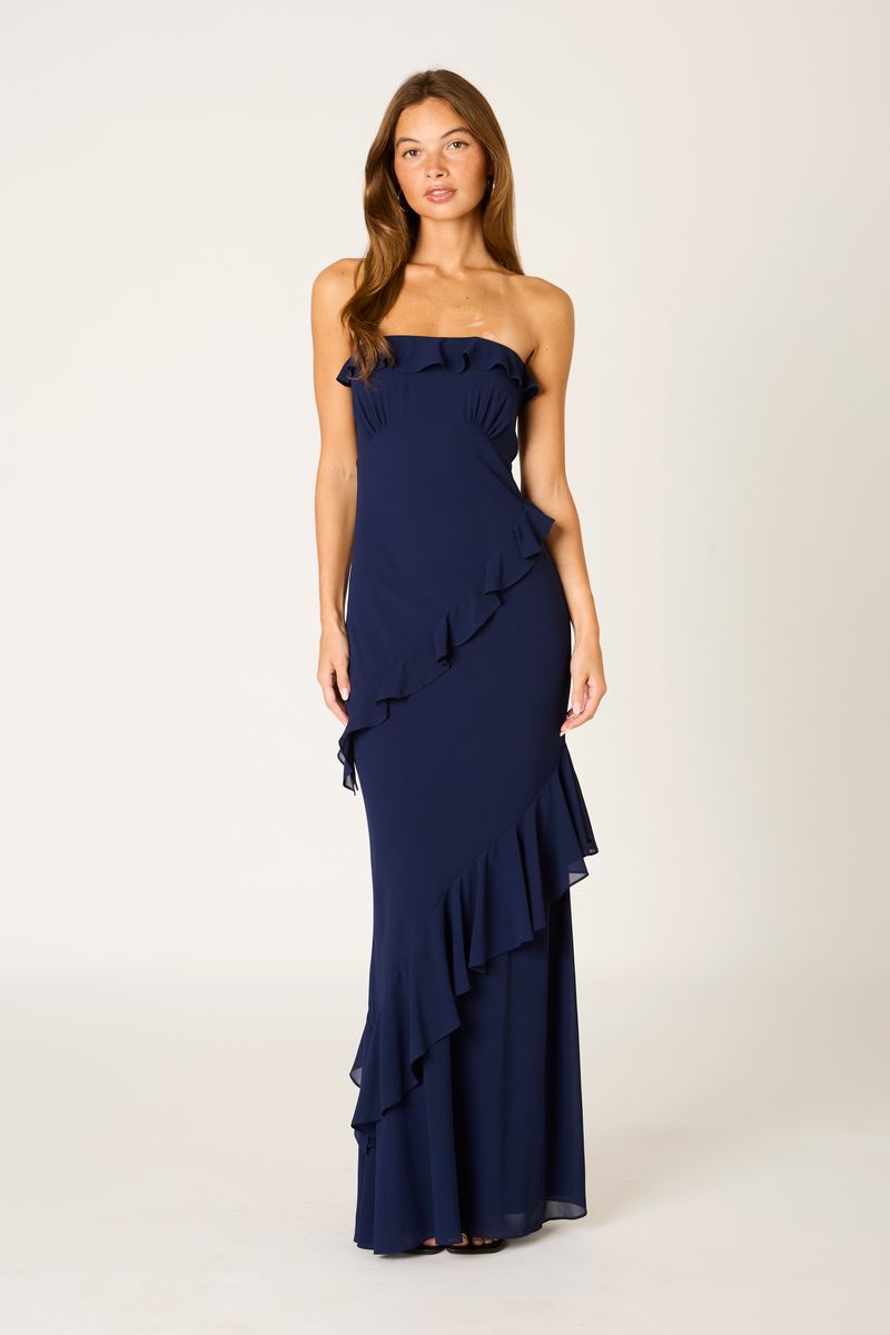 Cascade Ruffle Gown – Cotton Candy LA