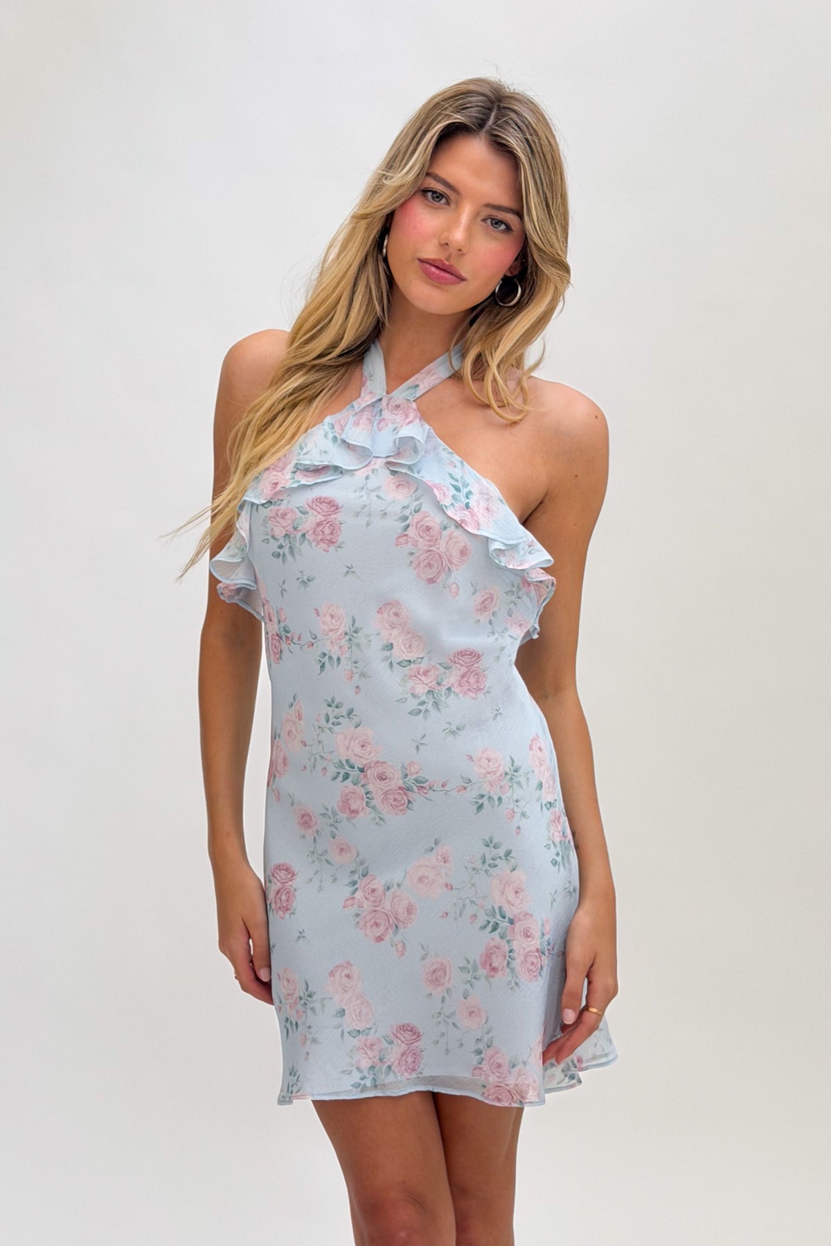 cotton ruffle mini dress Floral – Candy LA 1930's Dry clean or hand Black Dresses – 12th Size:us 16