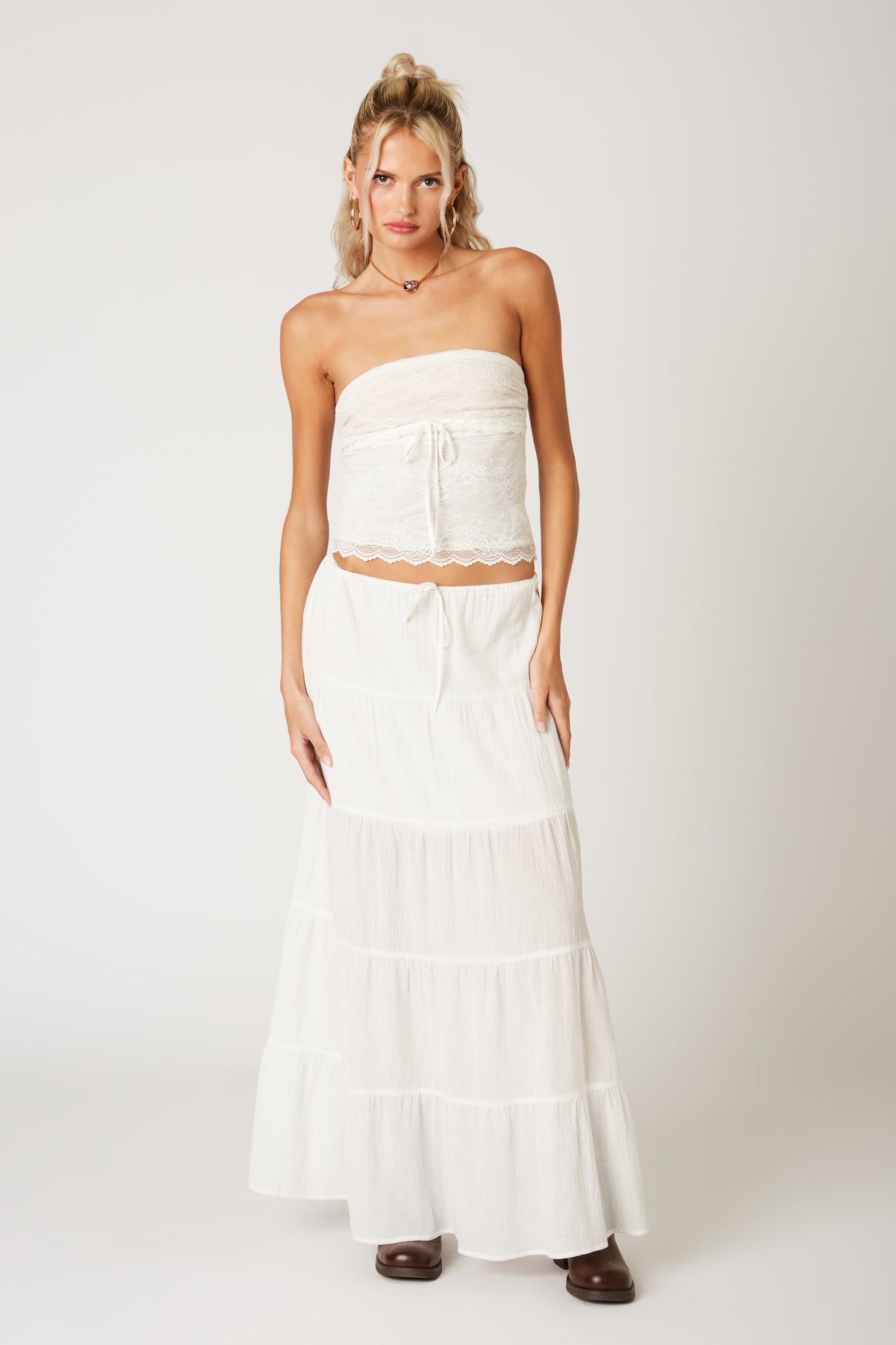 Cotton Tiered Maxi Skirt – Cotton Candy LA