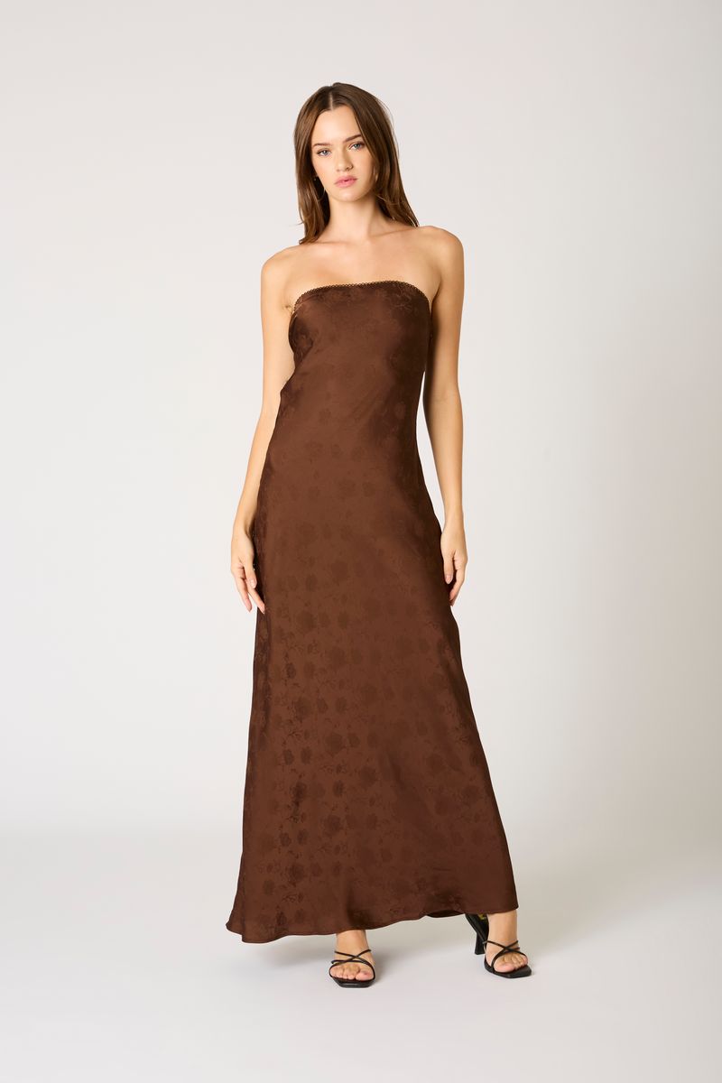 strapless open back dress Strapless Open Cowl Back Gown