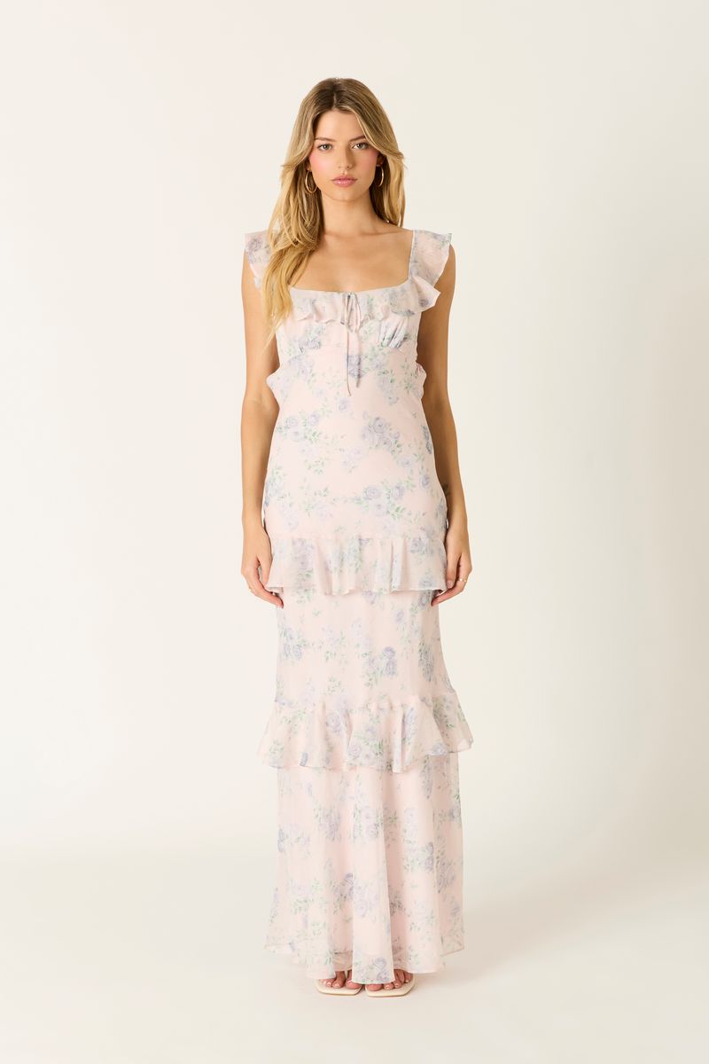 Floral Tiered Maxi Dress