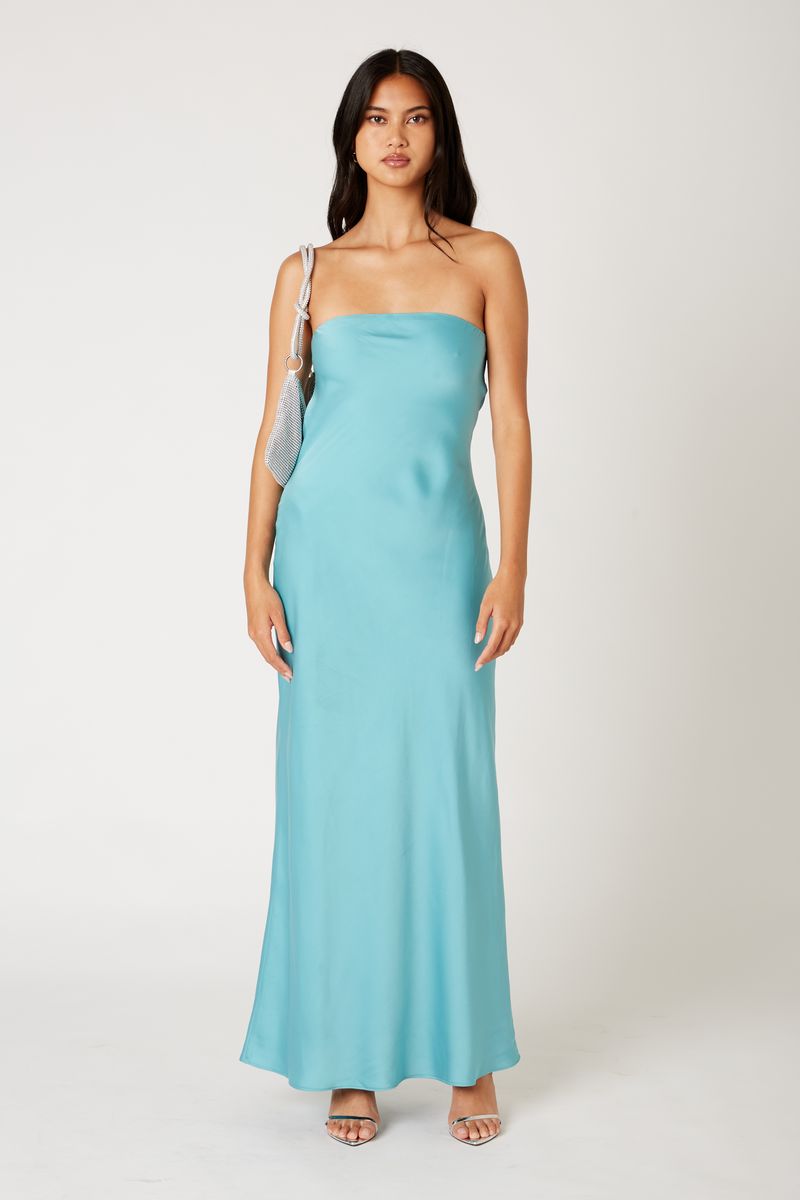 Strapless Cowl Gown Strapless Cowl Gown