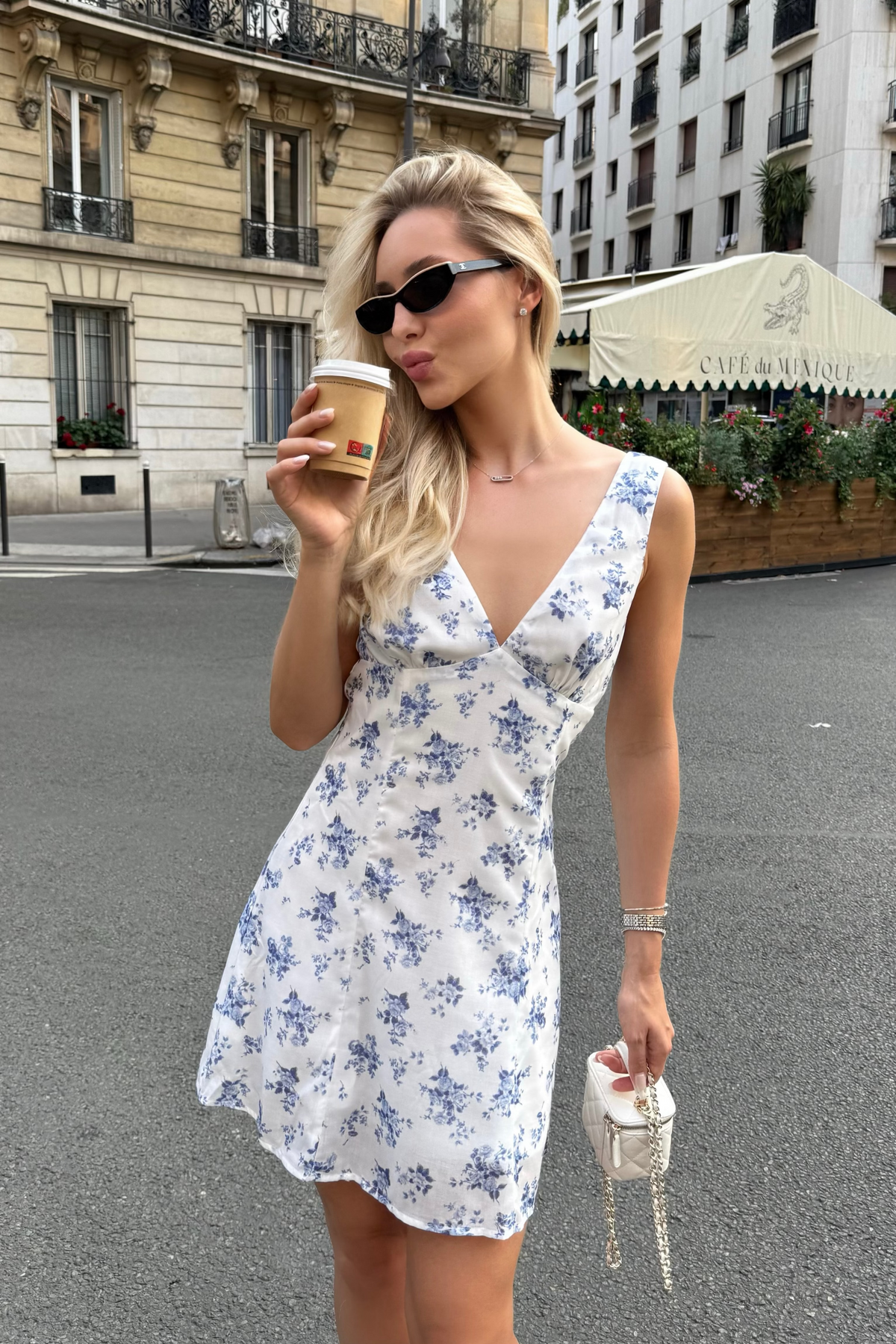 cotton candy la dress Vintage Floral Mini – after party dresses Mermaid Hot Pink Slit a chic sleeveless mini Length:Above Knee