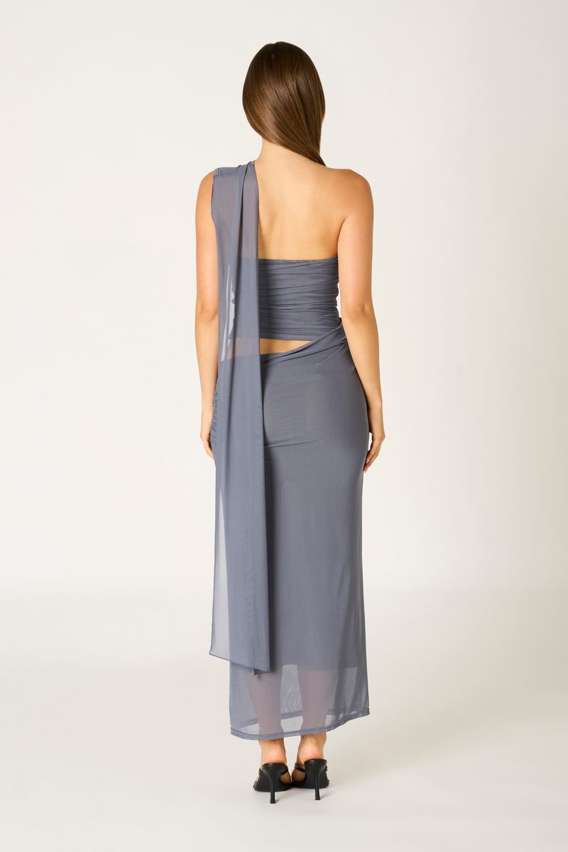 cotton candy sheer maxi dress Mesh Maxi Dress