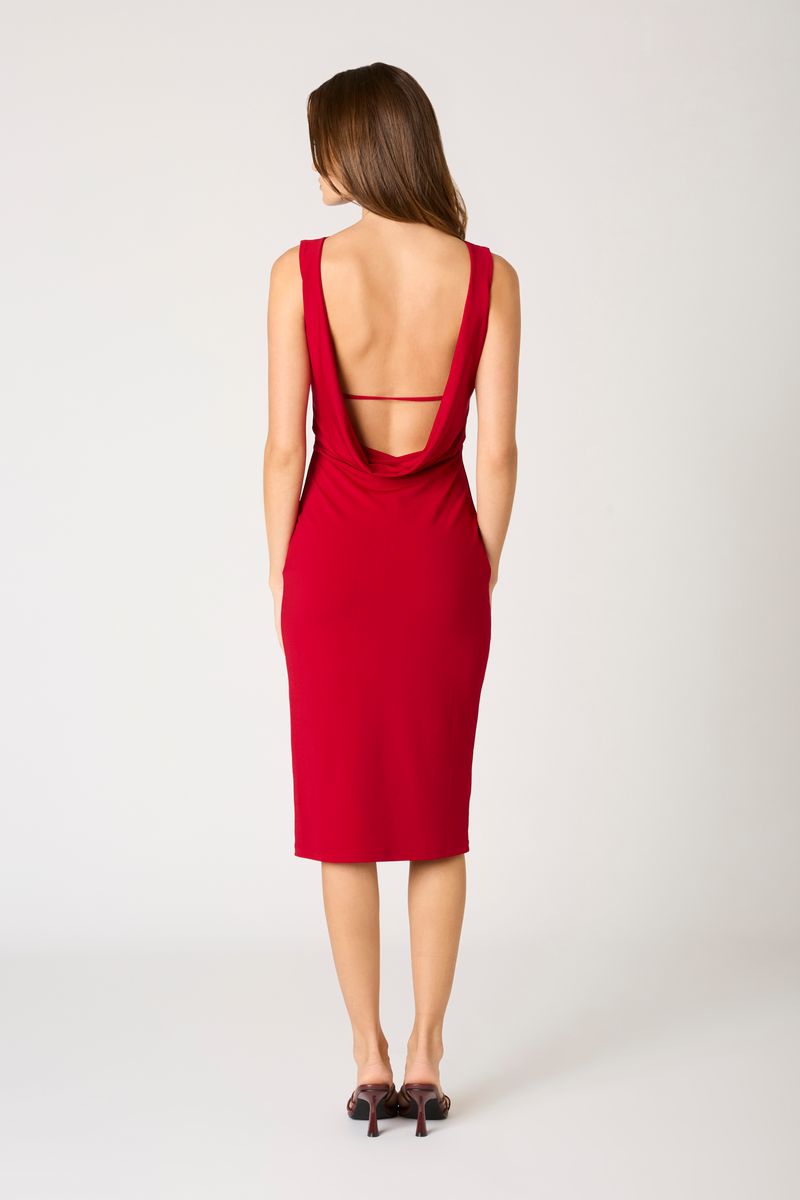 Body-Con Open Back Midi Dress Body-Con Open Back Midi Dress