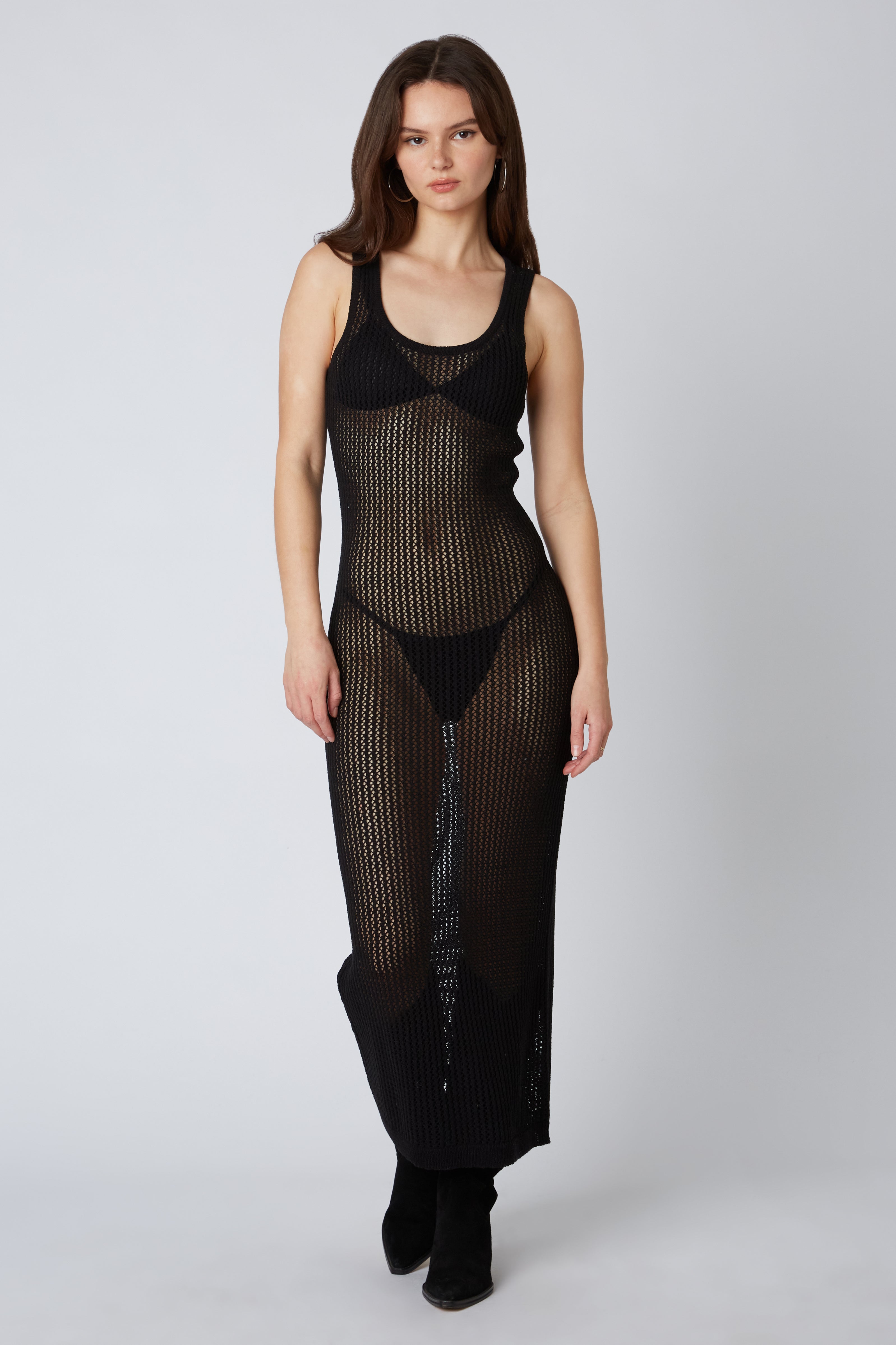 Women's Dress in Black Front