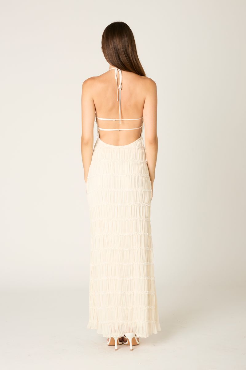 Pleated Halter Maxi Dress Pleated Halter Maxi Dress