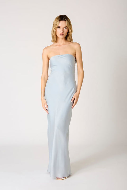 Strapless Cowl Gown – Cotton Candy LA