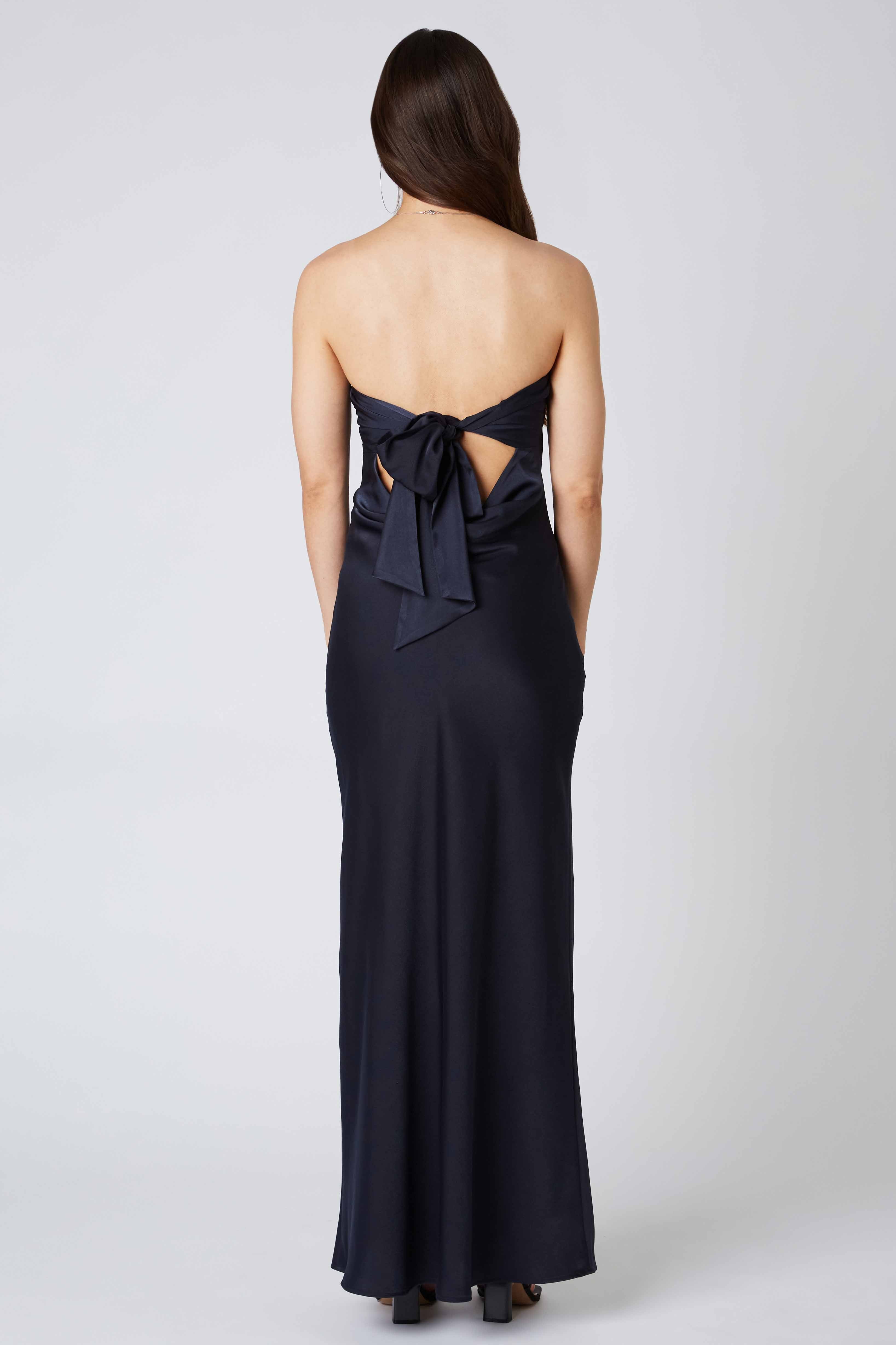 Tie-Back Strapless Maxi Dress Tie-Back Strapless Maxi Dress