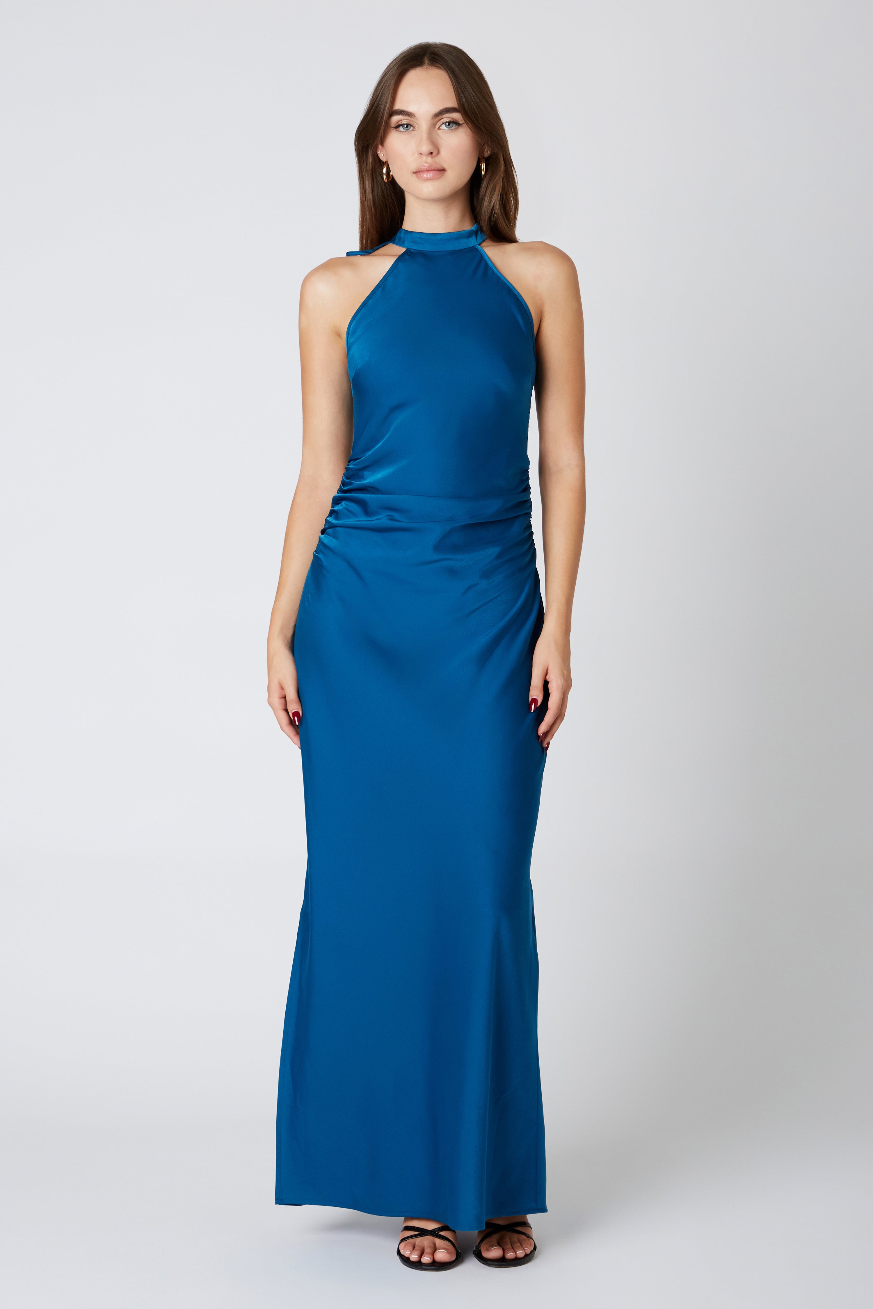 runway maxi dresses PatBO Gal Embroidery Peplum Maxi Dress