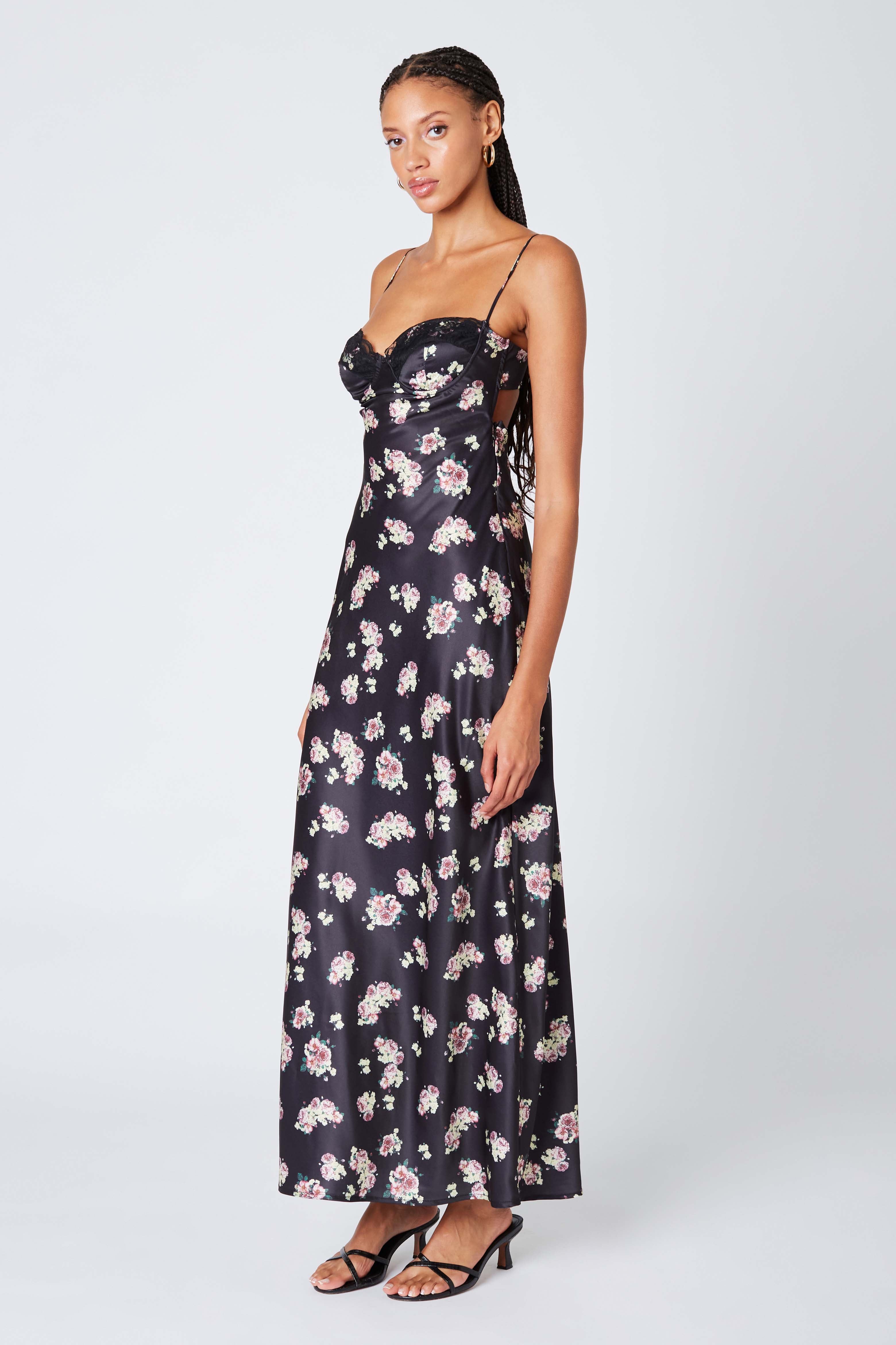 Corset Floral Maxi Dress Cotton Candy LA Corset Floral Maxi Dress Cotton Candy LA