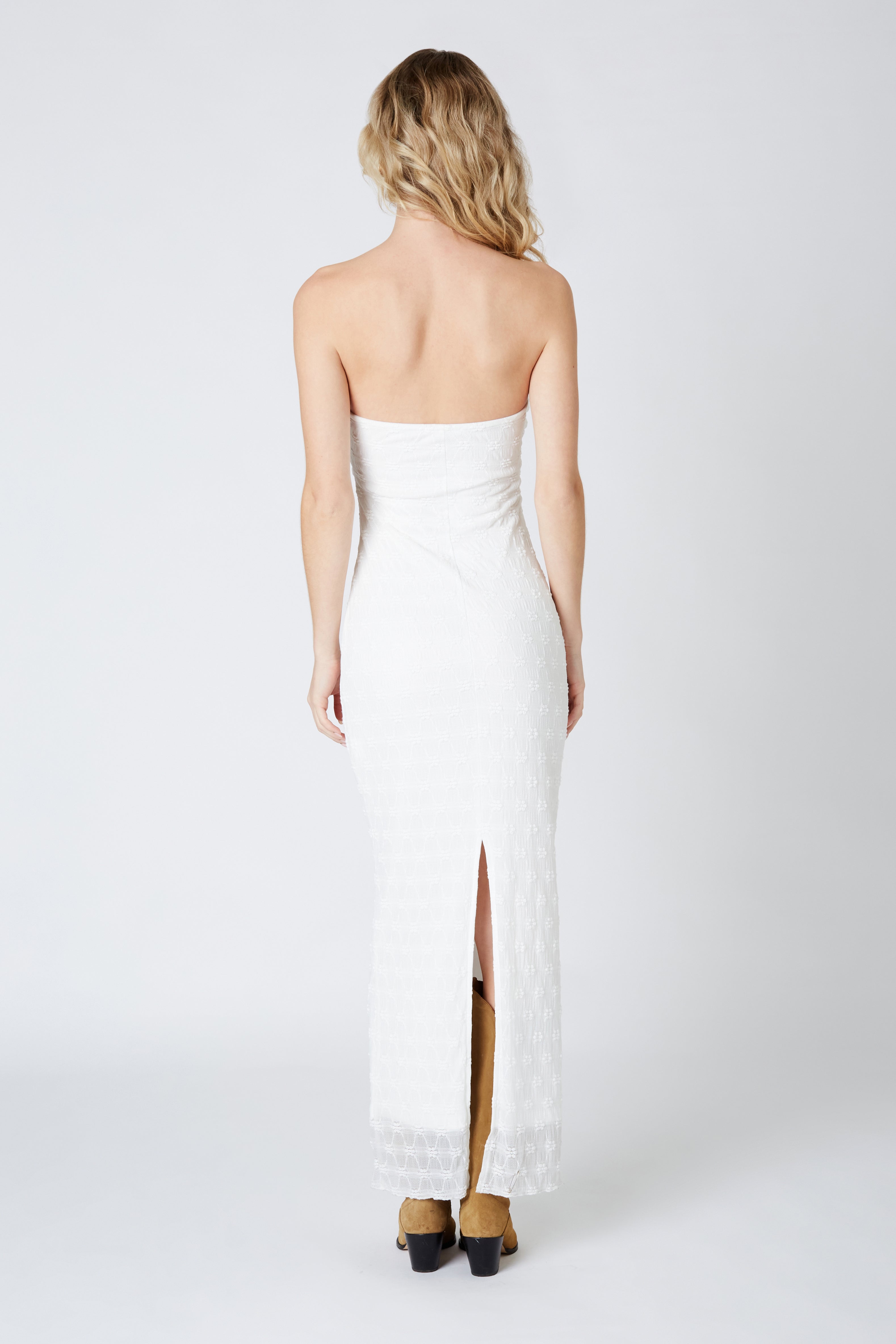Strapless Lace Cut Out Maxi Dress Cotton Candy LA Strapless Lace Cut Out Maxi Dress Cotton Candy LA