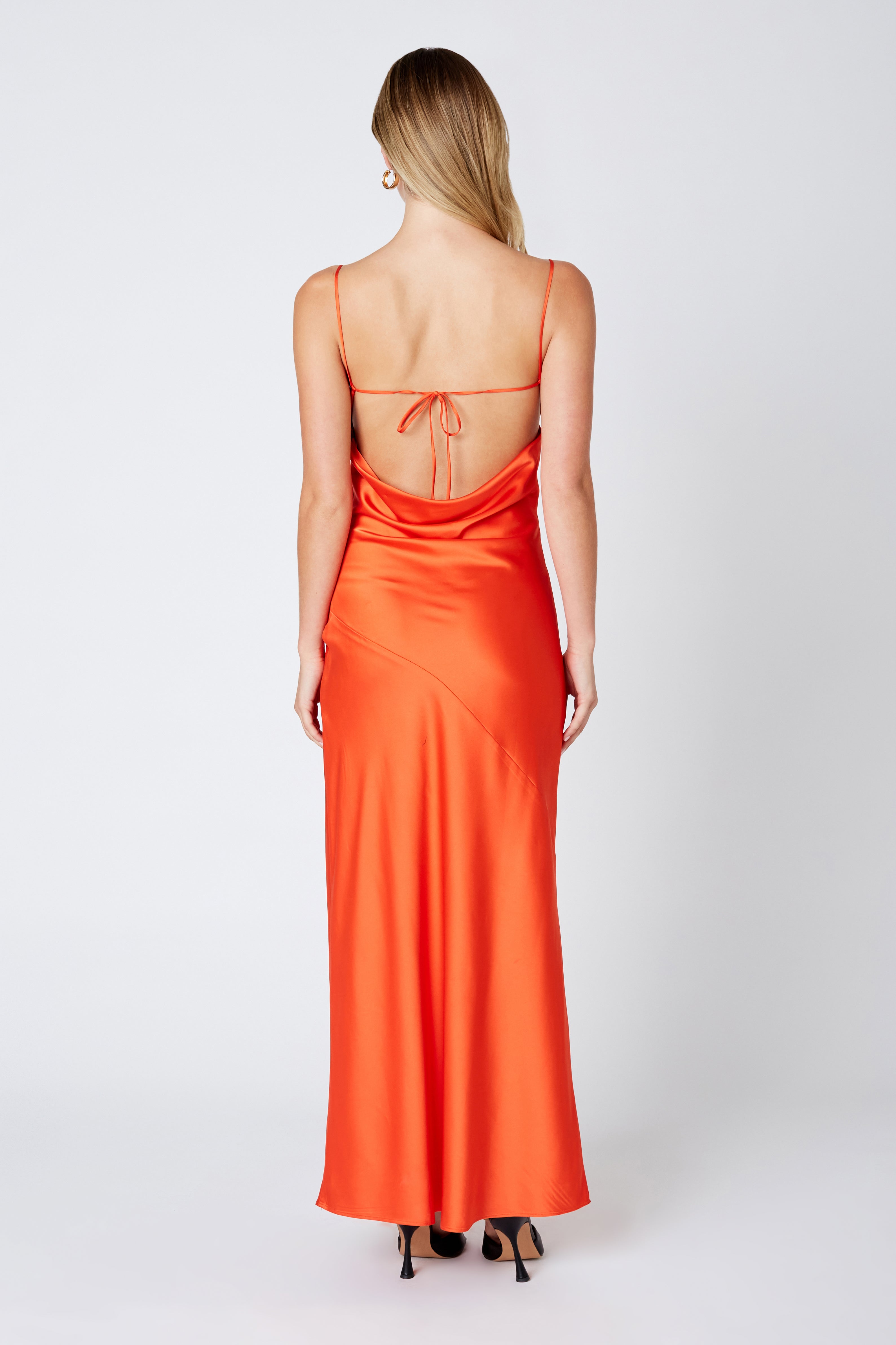 Open Back Satin Maxi Dress Cotton Candy LA Open Back Satin Maxi Dress Cotton Candy LA