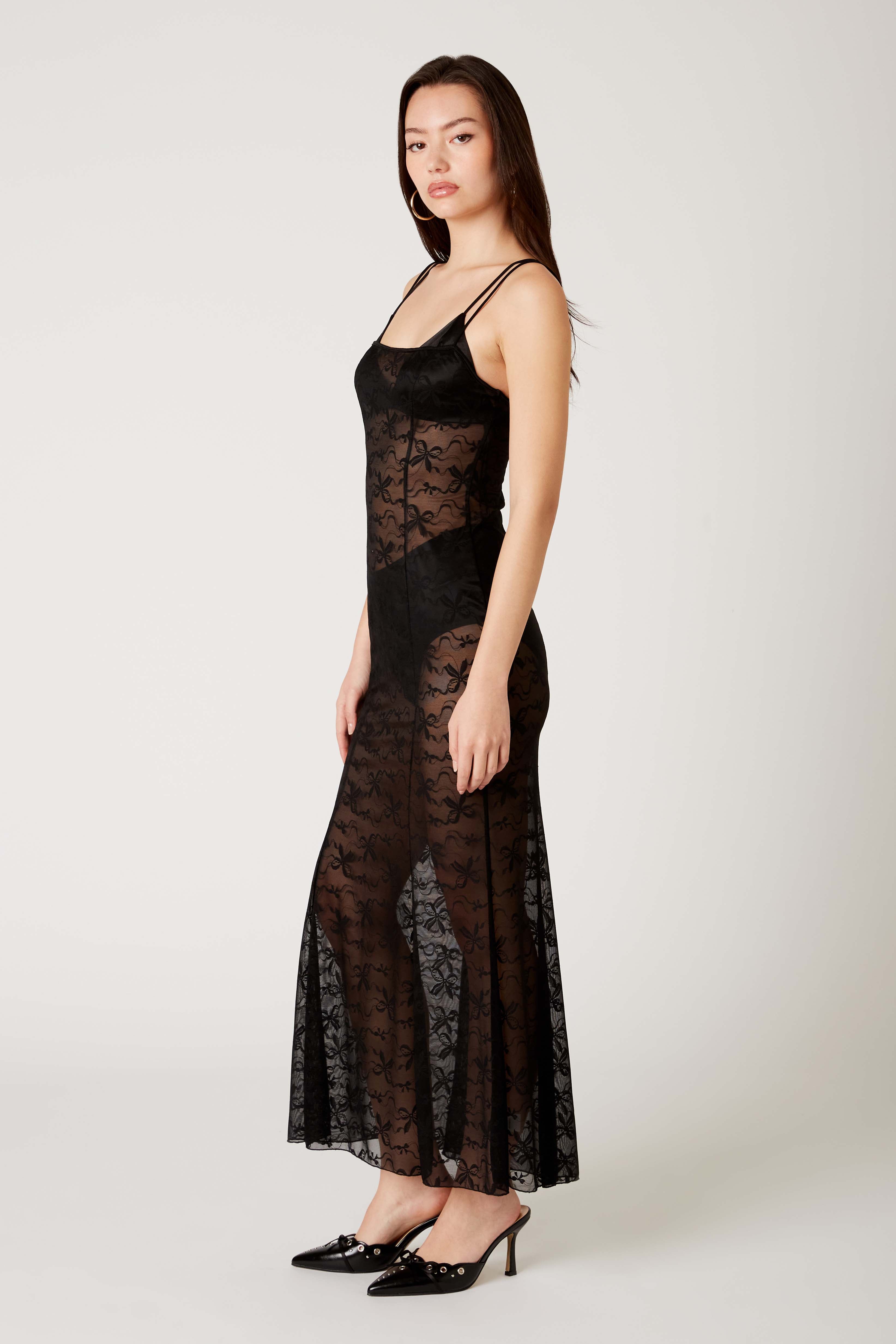 Lace Sheer Maxi Dress Cotton Candy LA Lace Sheer Maxi Dress Cotton Candy LA