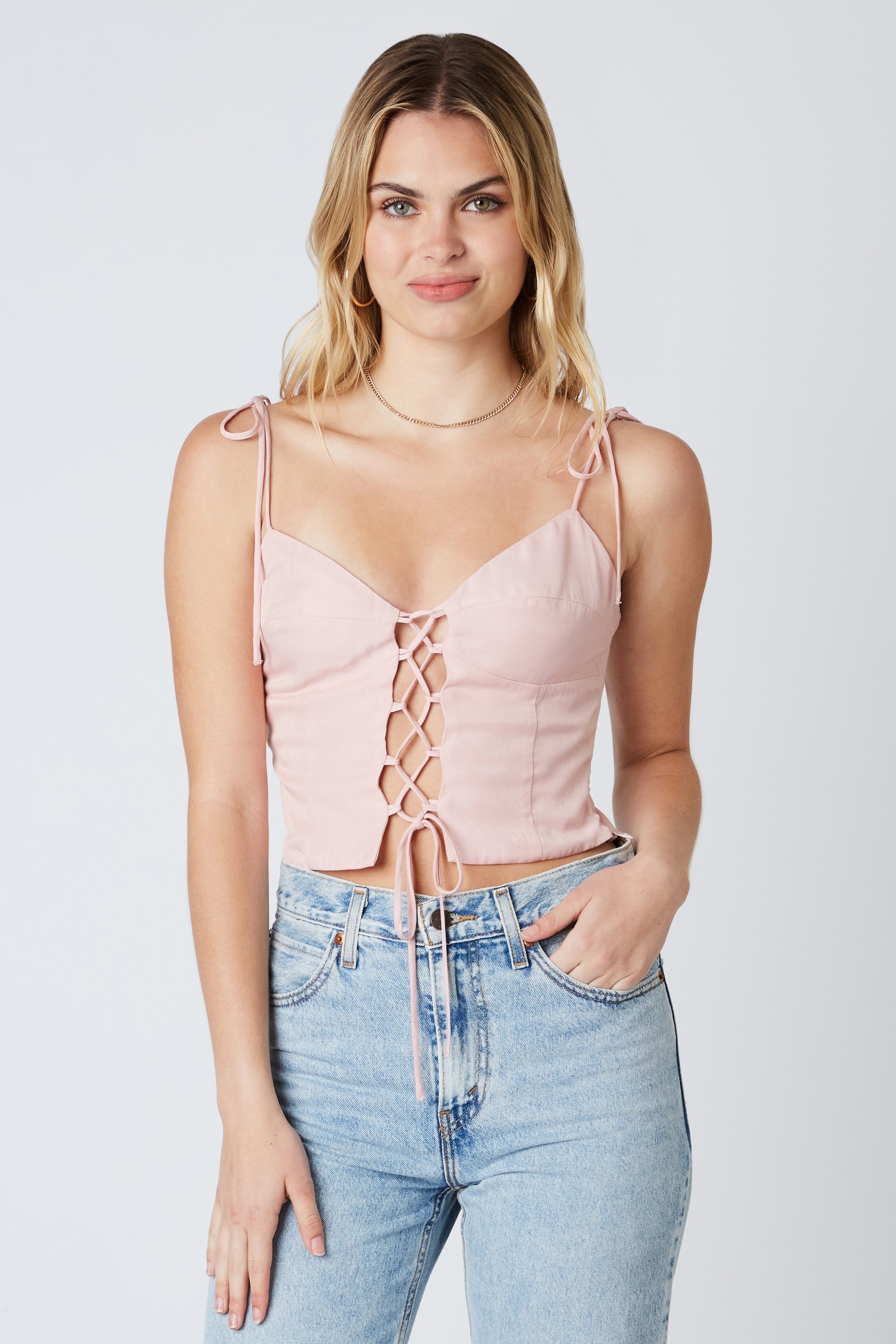 Lace Up Corset Top