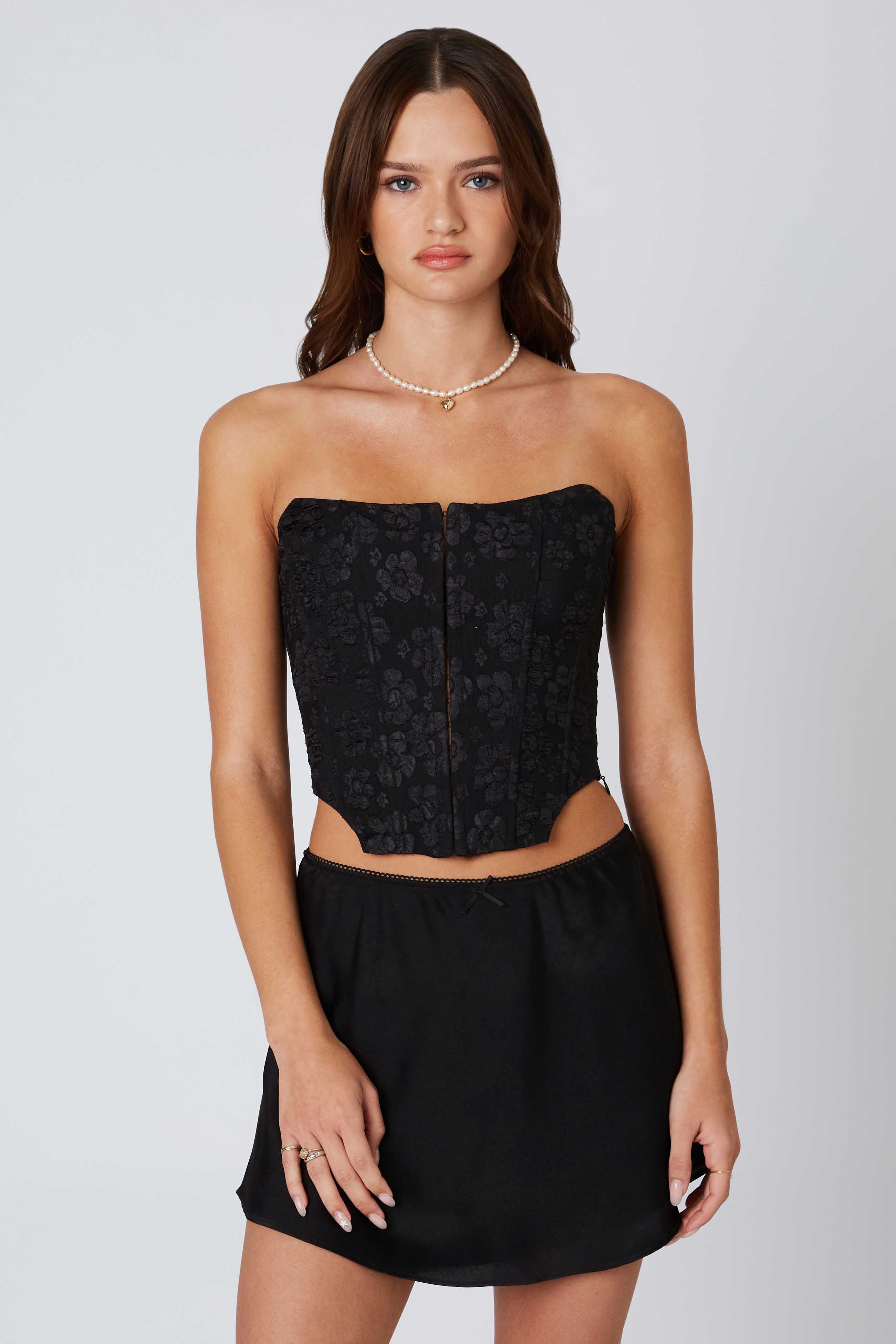 Strapless Lace Bustier