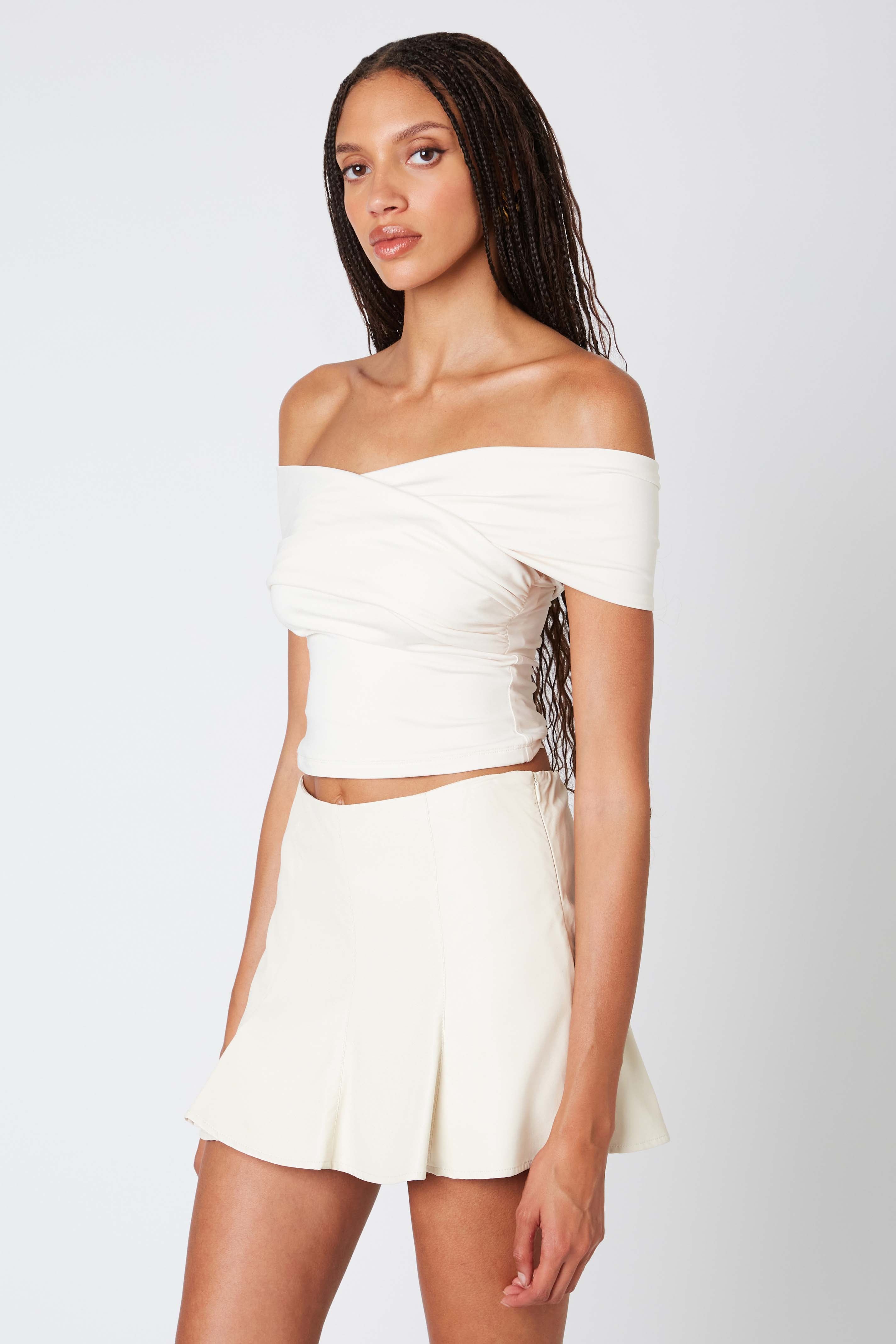 Side No Shoulder Blouse Stradivarius Tie Neck One Shoulder Long