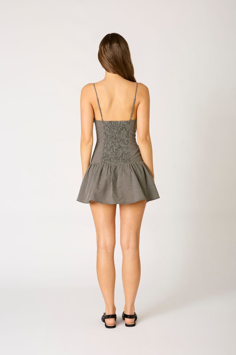 Gingham Cut Out Mini Dress – Cotton Candy LA