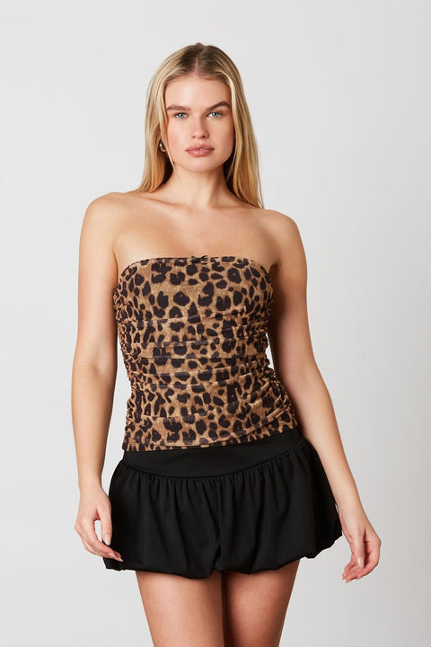 Mesh Leopard Tube Top Cotton Candy LA Mesh Leopard Tube Top Cotton Candy LA