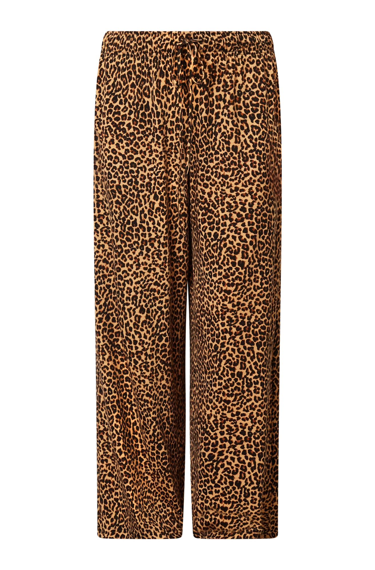 Mid-Rise Knit Leopard Pant