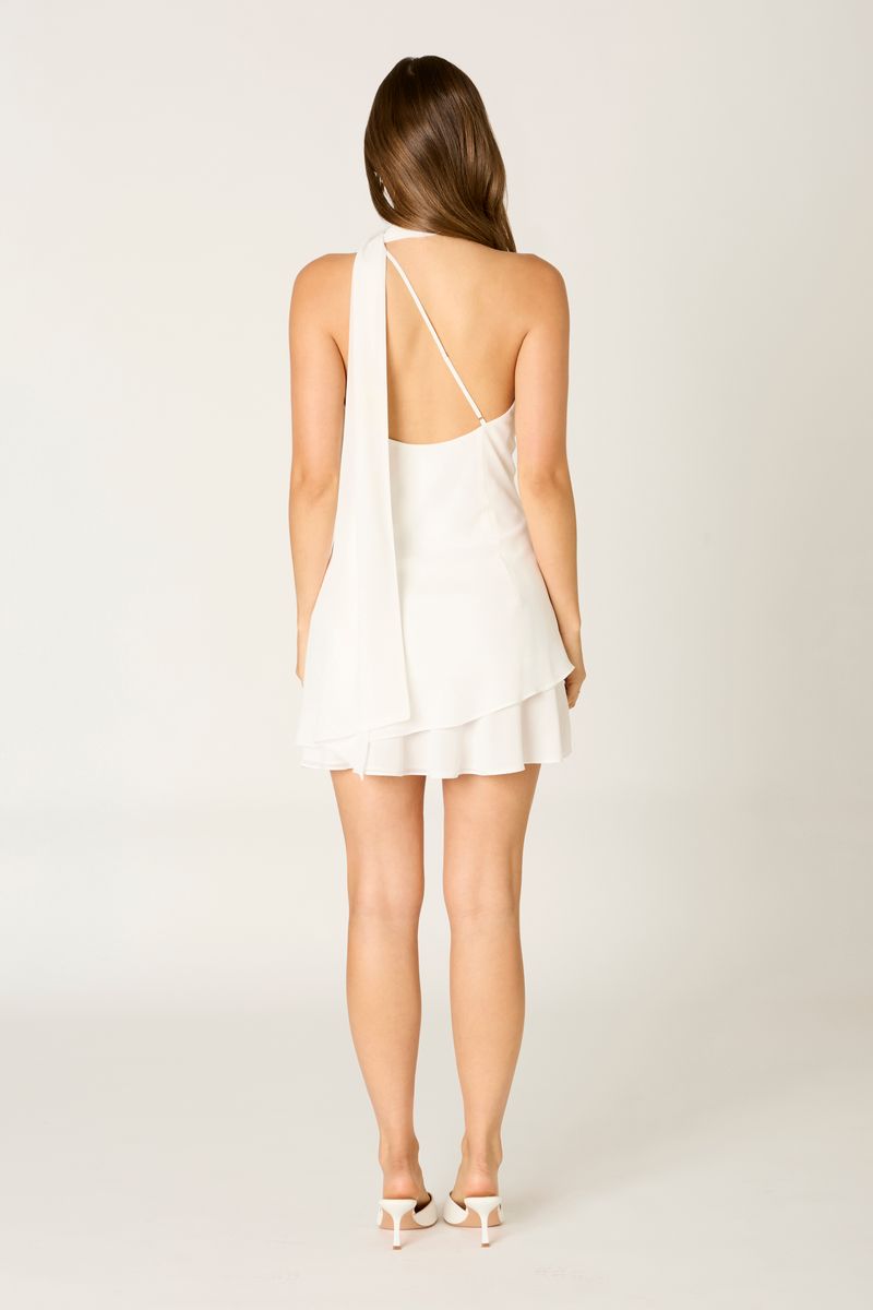 One-Shoulder Chiffon Mini Dress – Cotton Candy LA One-Shoulder Chiffon Mini Dress – Cotton Candy LA
