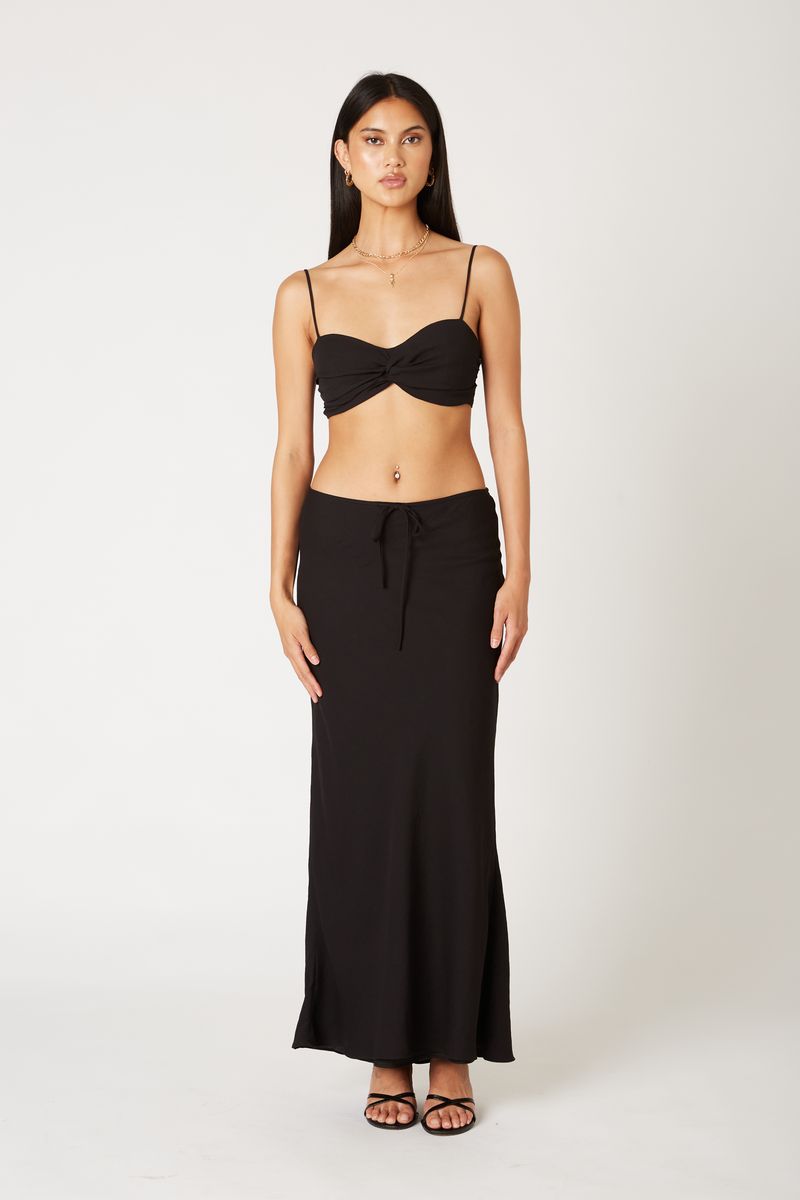 Two Piece Set in black front view