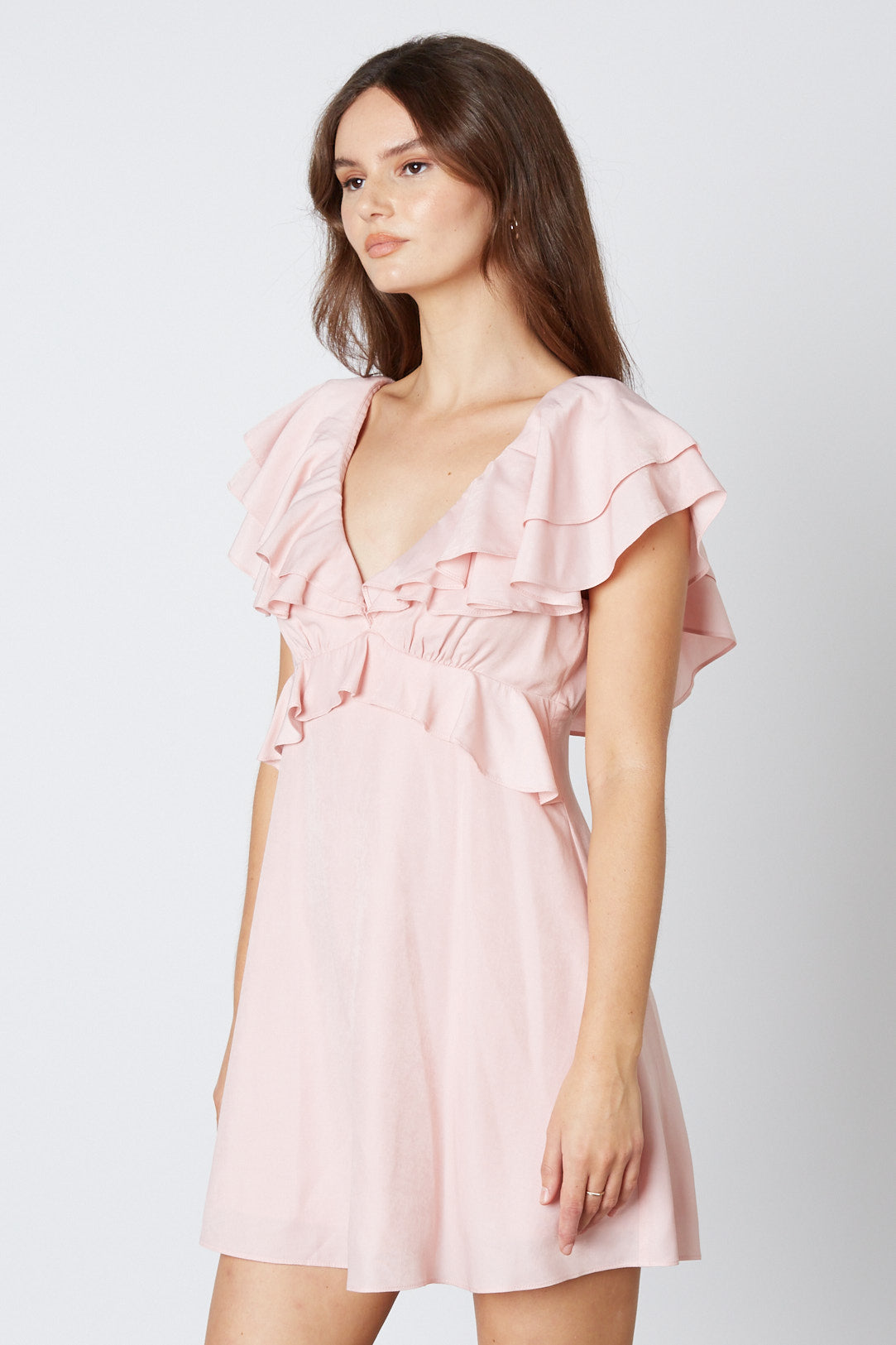 Blush Mini Shift Dress Side