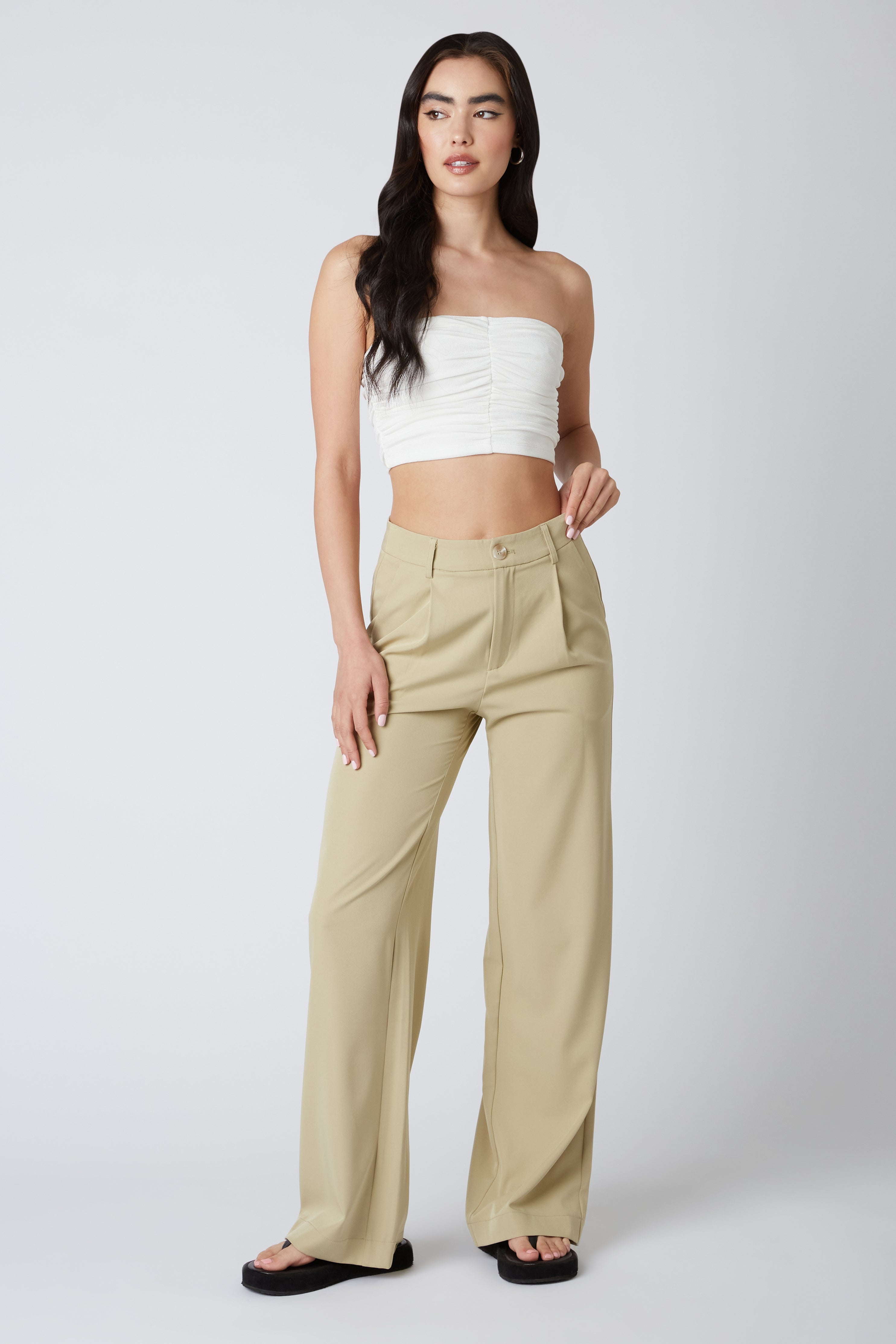 80s Lee Casuals Cotton Pleated Trousers - XS to Small, 25.5